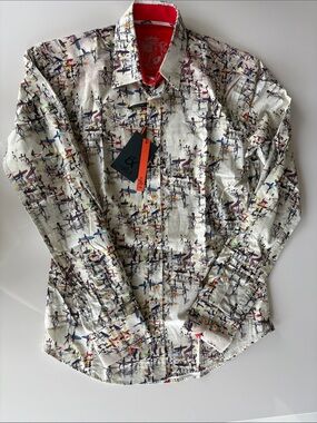 Eight X Surf-Print Long-Sleeve Shirt - Cream Multicolor